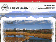 Tablet Screenshot of dolorescounty.org